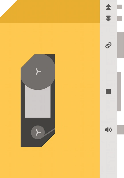 Orange cassette tape player
