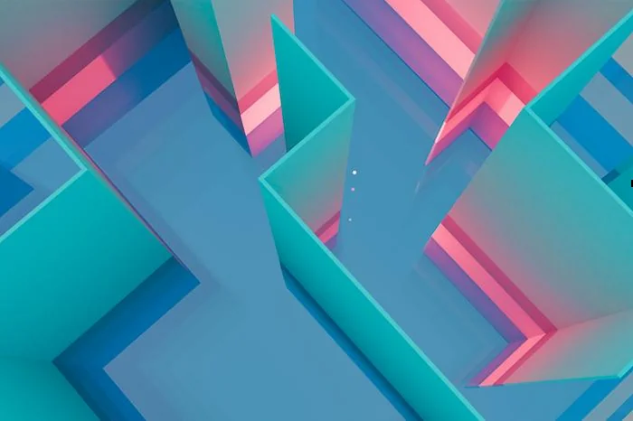 Top down abstract maze